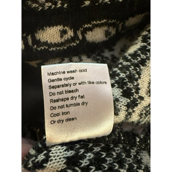 Le Maglie Di Sofia Floral Made In Italy 26% Wool Cardigan Sweater Size M - Picture 6 of 8